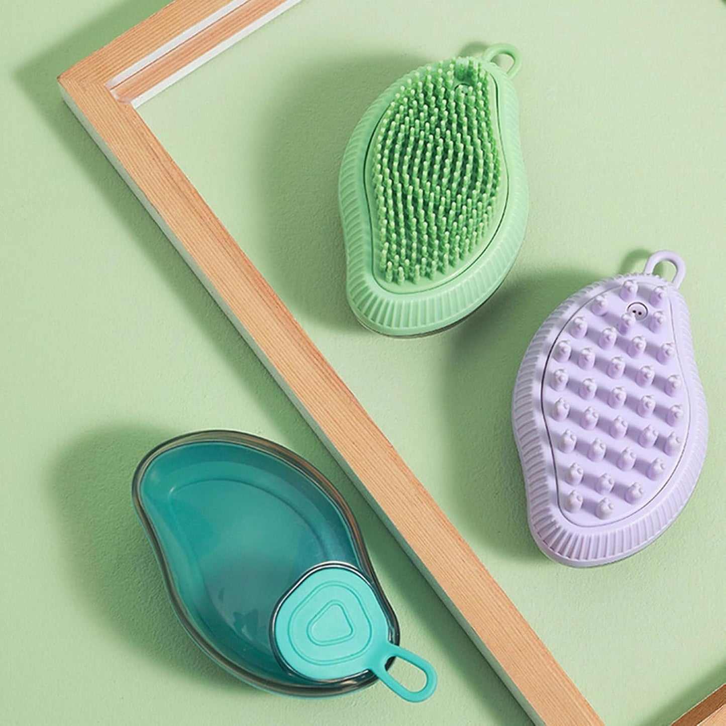 Dog Grooming Brush For Showers, Baths and Day to Day Use